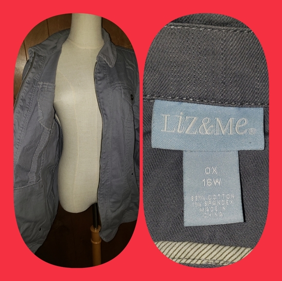 Gray Liz & Me Jacket (16W) - Picture 2 of 2